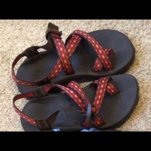 Chacos - Red and Black -Size 7